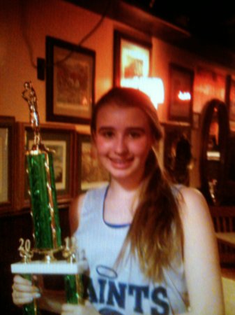 Kara, basketball trophy March 2012