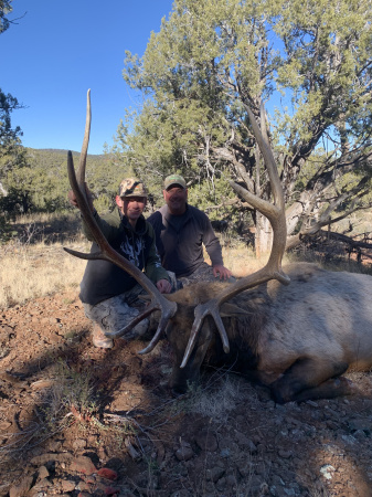 Andrew and Jay with Andrew's Nov '22 Bull Elk