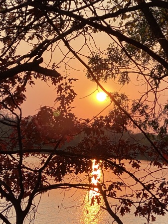 Sunset over Lake Sagatagan