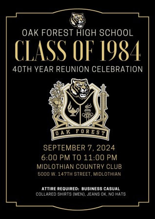 Oak Forest High School 40th Year Reunion