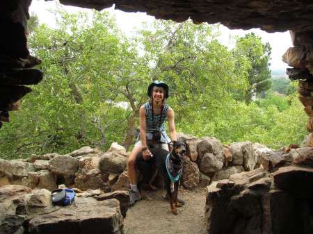 My dog & I hiking in Boulder 08/22/2013