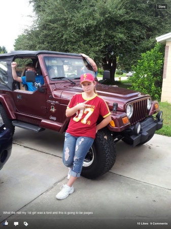 Daughters 1st vehicle/jeep