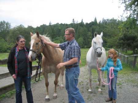 three generations of horse lovers