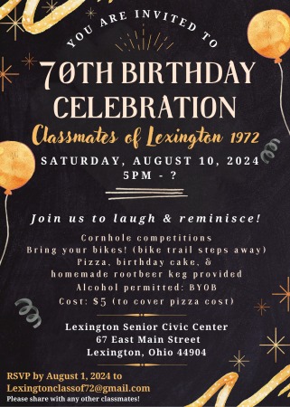 Lexington Class of '72 Birthday Celebration