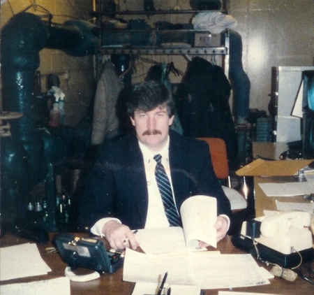 Me at work in the 80s
