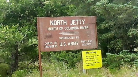 Columbia river jetty