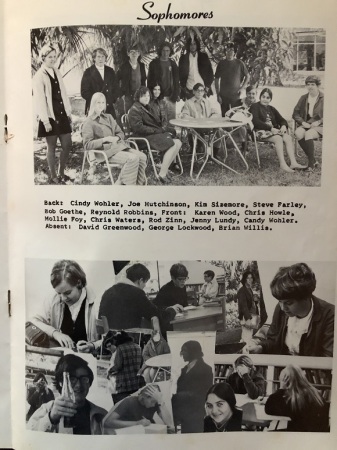 James Goethe's album, Prew School Yearbook 1970