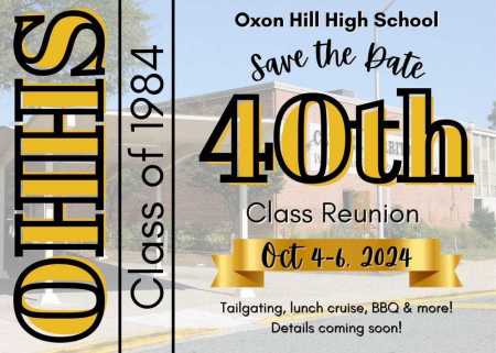 1984 40th Oxon Hill High School Reunion 