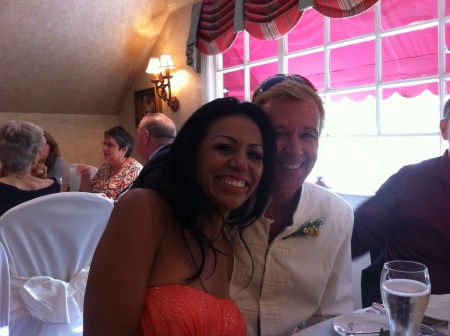 Me & my love at my son's wedding May 25 2014