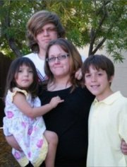 My daughter and her children. Ninja, Christopher and David.