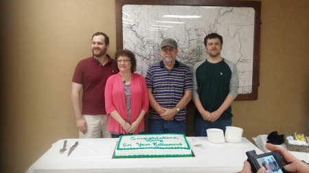 My family and me at my retirement dinner 