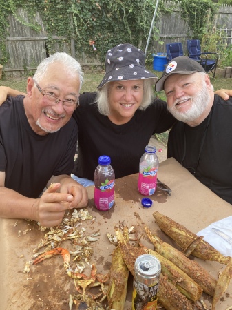 Crab feast with my 1st grade bestie and hubby.