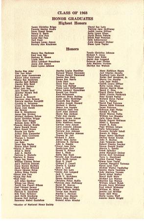 1968 Commencement Exercise Page 2