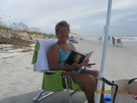 Reading at the beach!