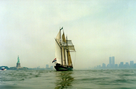 Sailing into New York Harbor