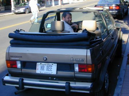 Me and my VW Rabbit, around 1990