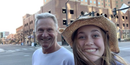 Grand daughter Emma and I in Boise 