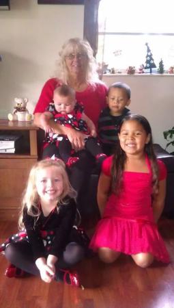 wife and great-grandkids