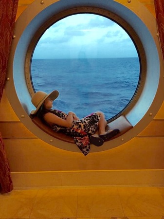 Malia on a cruise