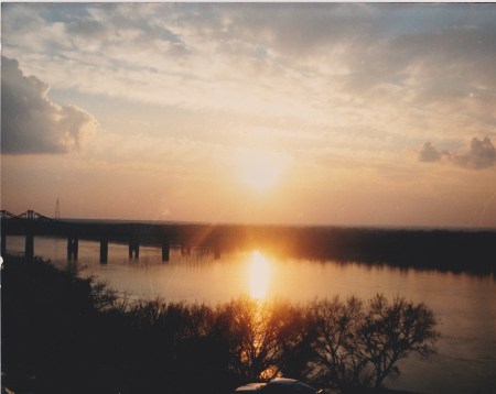 Vicksburg at sunset
