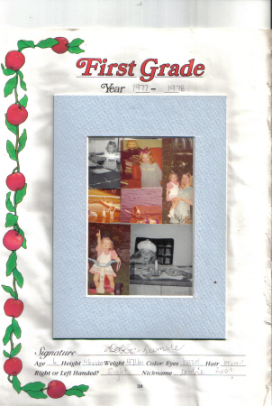 Collage of Early Days Year 1