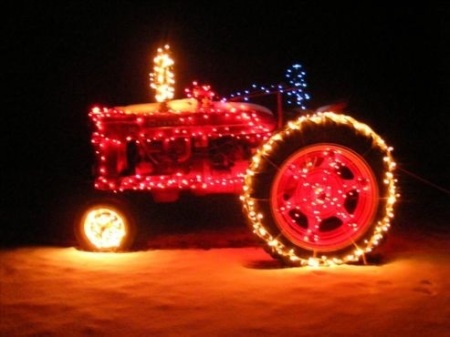 Farmall All Dressed-Up for Christmas