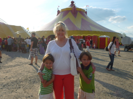 Grandsons w. Nana at Circus