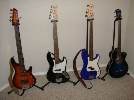 My bass guitars