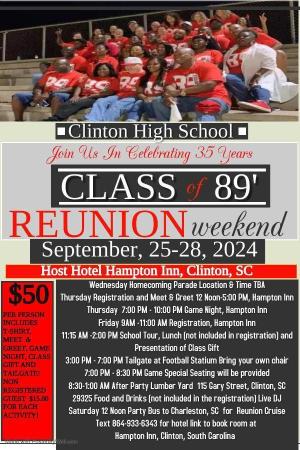Clinton High School Class of 1989 35 YR Reunion