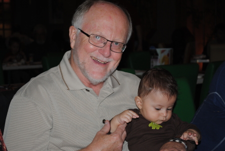 Grampa with grandson October 2013