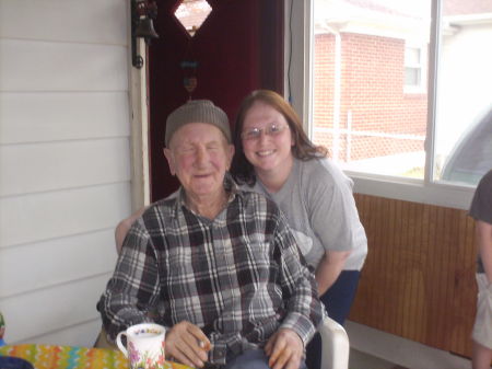 Grampa and granddaughter