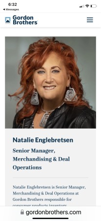 Natalie’s business card, 2022