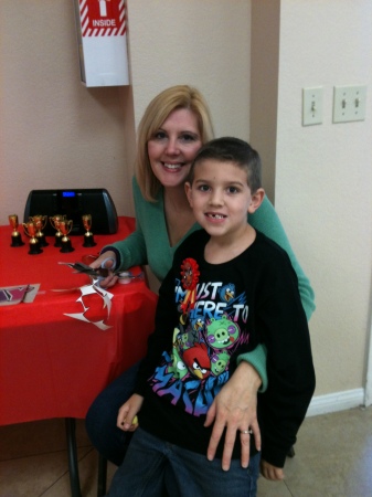 Son Christian and beautiful mommy 8th birthday