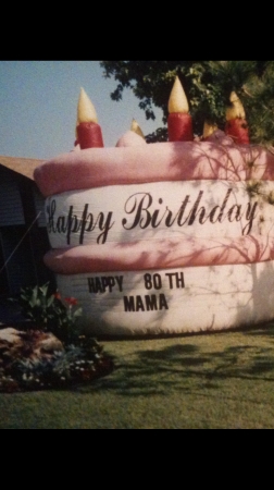 Surprise party for mama in 1998/died 1999
