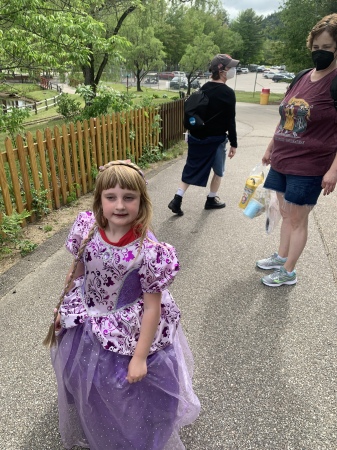 Margaret at Storyland.