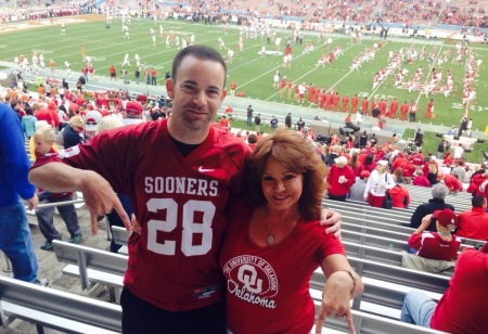 My son and I at OU/Texas 2014