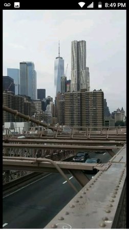 Freedom Tower 2018 taken from Brooklyn Bridge 
