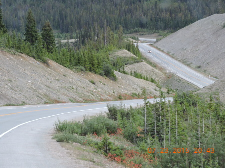 The Alaskan Highway with typical traffic NONE