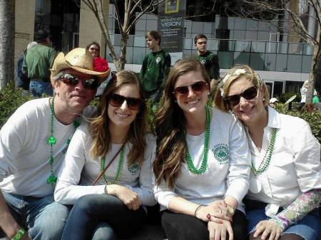 St. Patrick's Day with my hubs and daughters