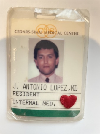 J. Antonio G. Lopez MD Resident Badge 1983-86