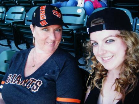 Me and youngest daughter, Stacy at Giants Game