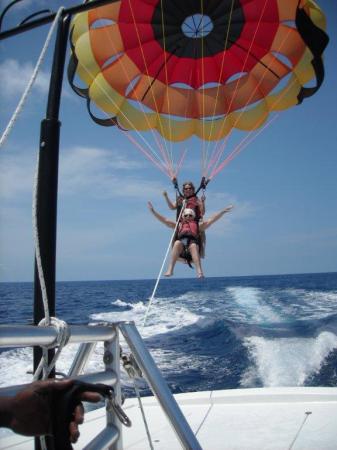 Parasailing with my daughter!