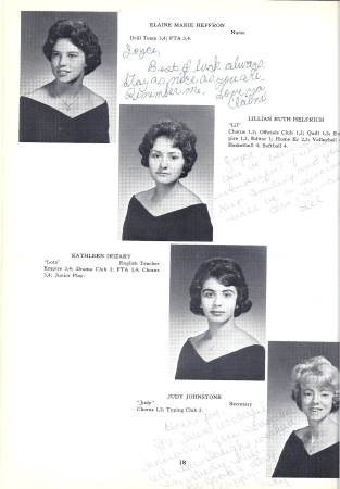 Joyce Bellotti   Ohrvall's album, Class of '63