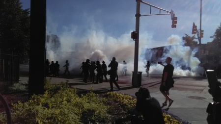 Tear Gas attack on BLM protestors