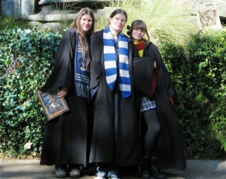 Me and my daughters at Wizarding World 2010