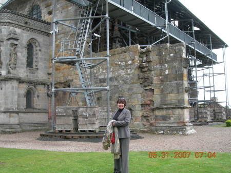 Outside Rosslyn Chapel - Scotland