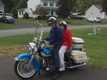 1965 Harley Davidson  Oct.2017 Me and my wife 