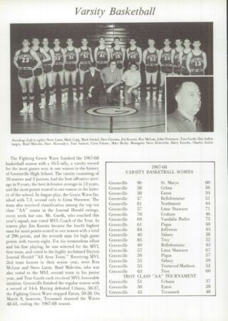 Mark Stickel's album, Recognition of '67-'68 Basketball Team on Feb2