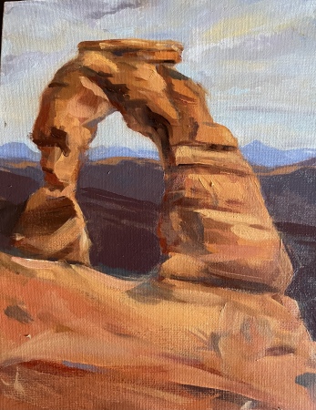 Painting Delicate Arch