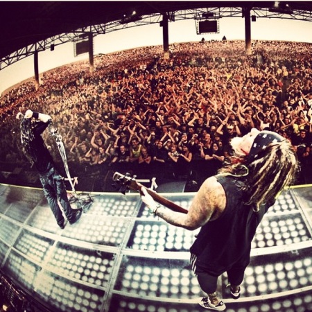 Korn live onstage